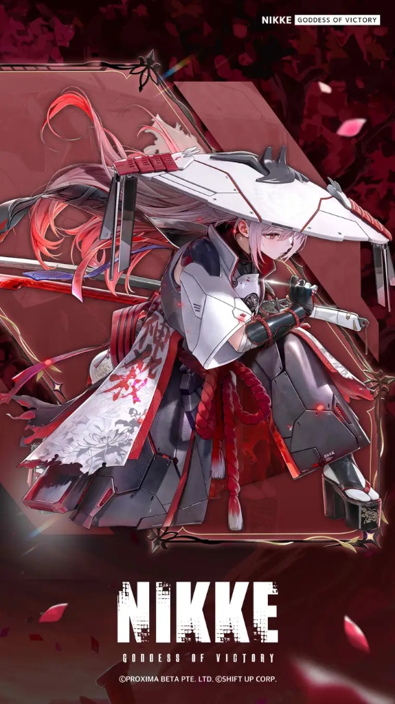 新SSRニケ 紅蓮:神殺 立ち絵イラスト(笠あり形態)