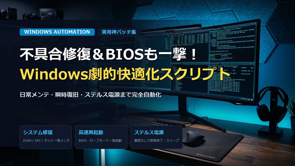 Windows神バッチ＆スクリプト集 アイキャッチ画像